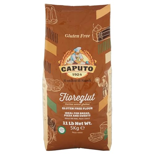 Antimo Caputo Gluten Free Pizza Flour 11 Lb Bulk - All Natural Multi Purpose Flour & Starch Blend for Baking Pizza, Bread, & Pasta