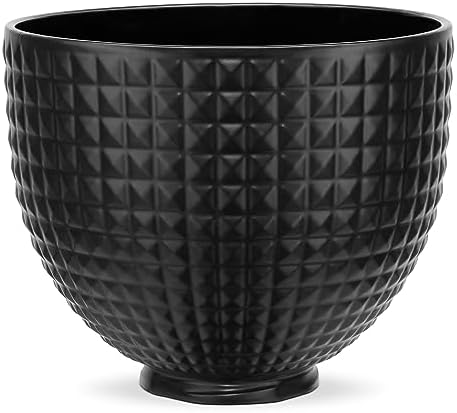 KitchenAid 5 Black Studded, KSM2CB5LS 4.5-5 Quart Ceramic Bowl