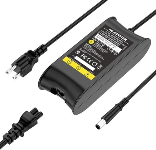 19.5V 4.62A 90W AC Adapter Charger Power Supply Cord for Dell Laptop Computer, Dell PA-10 90-watt Power Supply(Connector: 7.4x5.0mm)