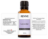 Lavender Essential Oil 30mL by Revive Essential Oils - 100% Pure Therapeutic Grade, for Diffuser, Humidifier, Massage, Aromatherapy, Skin & Hair Care