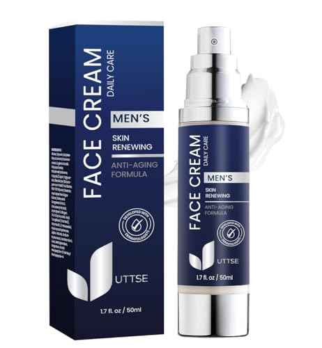 6-in-1 Face Cream for Men: Anti Aging & Wrinkle Cream for Men with Collagen, Hyaluronic Acid, Vitamins E & B, Shea Butter - Dark Spots Remover & Eye Bags Treatment for Men - 1.7 oz.
