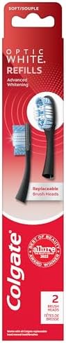 Colgate Optic White Replaceable Head Toothbrush Refill Heads, 2 count