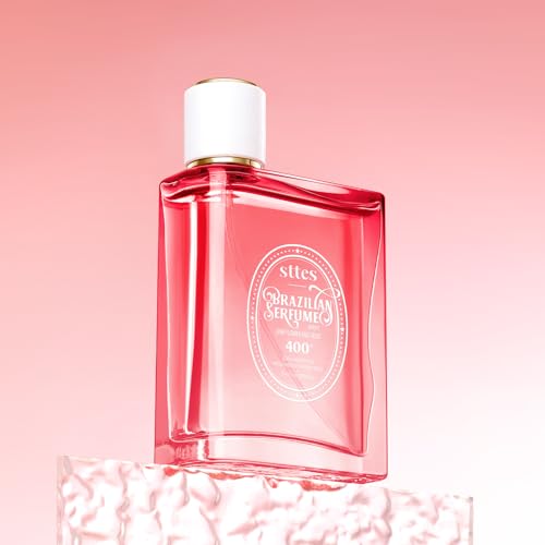 Valentine's Day Gift Brazilian Perfume 400# (June Flower Fruit) - Eau de Perfume 100ml (3.4fl oz) Flower Fruit Gourmet Tune (Vanilla + Plum + Jasmine + Woody Tone)