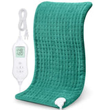 NOWWISH Heating Pad for Back Pain & Cramps Relief, Moist Heat Pad for Neck & Shoulder, Auto Shut Off, Machine Washable, Gifts for Women, 12"x 24" Green