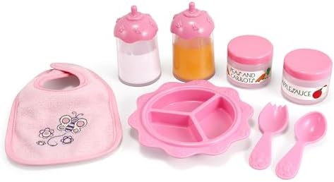 Melissa & Doug Mine to Love Time to Eat Doll Accessories Feeding Set (8 pcs)