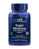 Life Extension Super Miraforte with Standardized Lignans, chrysin, Nettle Root, Muira puama, maca, zinc, Focused Formula for Testosterone Benefits, Vegetarian, Gluten-Free, Non-GMO, 120 Capsules