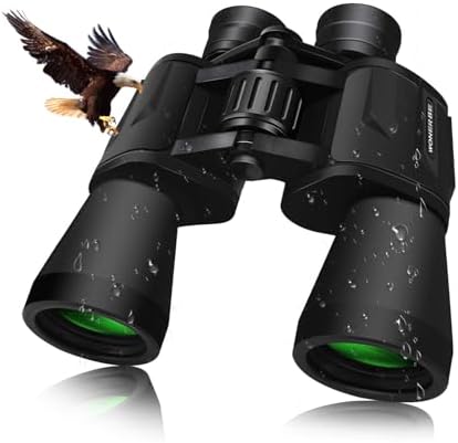 20x50 Binoculars for Adults, Binoculars HD High Powered Professional Binoculars for Bird Watching Travel Stargazing Concerts Outdoor Sports-BAK4 Prism FMC Lens,Waterproof, Fogproof with Phone Adapter