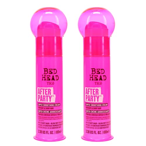 Bed Head by TIGI After Party Smoothing Cream for Silky and Shiny Hair 100ml (Pack of 2)