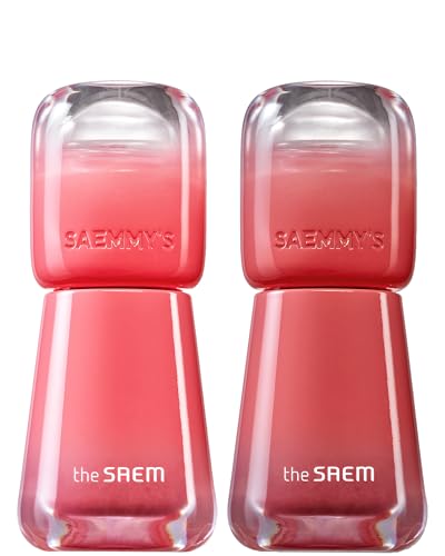 THESAEM Saemmy's Ade Shot Tint (02, 05) - Korean Lip Titnt, Water Gel Lip Stain with Plump Glowy Moisturizing Finish, Buildable Radiant Gloss, Long-Lasting Comfort, 0.1 fl.oz.