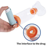 Inhaler Spacer Chamber for Adult and Children with Mask, Anti-Static Anti-staticAnti-Choking Spacer for Inhalers or Deliver Medicines (Child Mask)