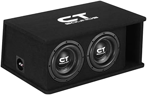 CT Sounds Dual 8” 1600W Loaded Tropo Series Ported Car Subwoofer Box - TROPO-2X8D4