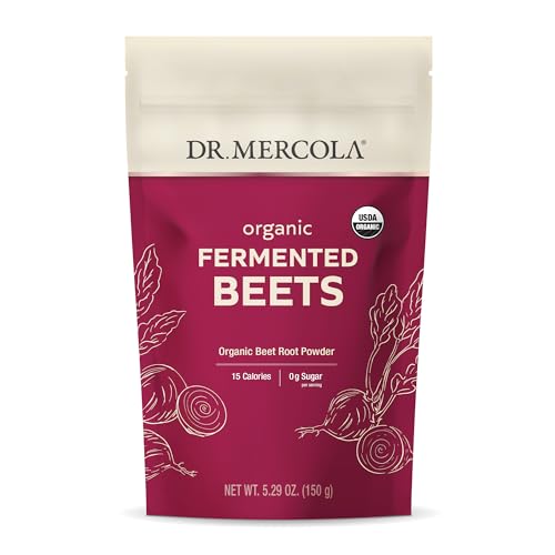 Dr. Mercola, Organic Fermented Beet Powder, 5.29 oz (150 g), 30 Servings, Non GMO, Soy Free, Gluten Free, USDA Organic