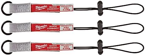 MILWAUKEE 48-22-8822 3-Piece Quick-Connect Lanyard System, 5 LB