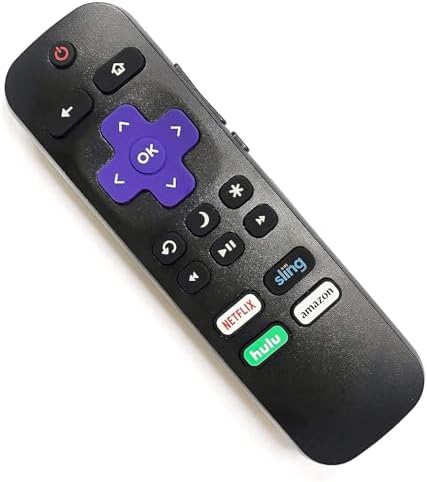 Universal Roku TV Remote Works with All Roku Built-in TV. TCL/Hisense/Hitachi/Haier/RCA/Philips/LG/Element/Sanyo. Does not Work with Roku Player and Stick!!