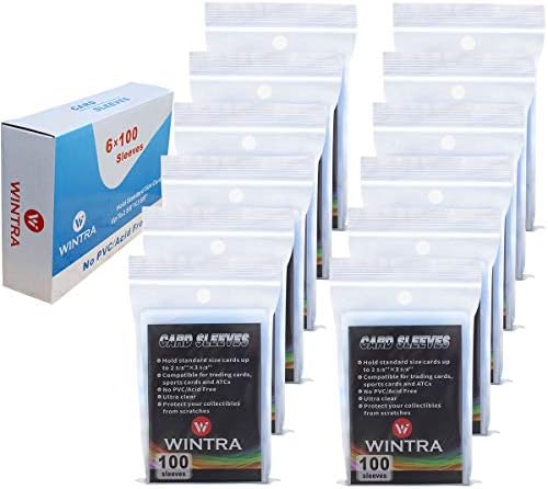 1200 Count Ultra Clear Penny Card Sleeves,Soft Card Protectors for Baseball Cards, Sleeved Trading Cards