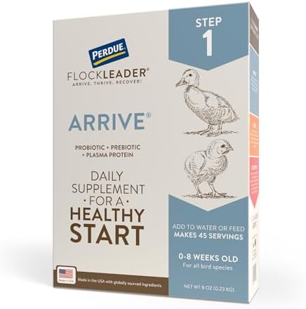 Arrive, Daily Probiotic & Prebiotic Poultry Supplement for Young Chickens 0-8 Weeks Old, 8 oz