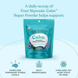 Four Sigmatic Chill Super Powder Organic Superfood Powder with Magnesium Citrate, Organic Chamomile Extract, and Organic Tremella Mushroom Extract | Blueberry Powder Drink Mix (4.94 oz.)