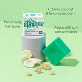 Ethique Curl Conditioner Bar for for Thick, Curly Hair - Curliosity |Curl Defining, Deeply Moisturizing, Vegan, Cruelty-Free, 3.88 oz