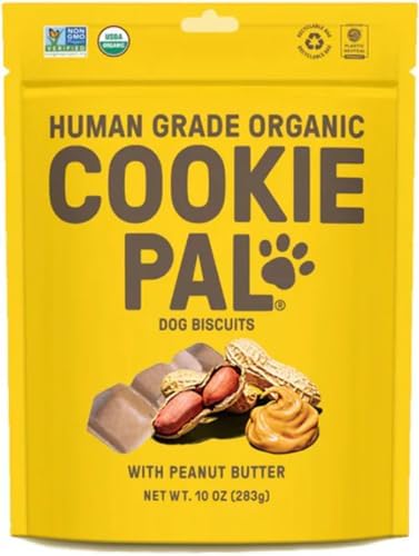 Cookie Pal Organic Peanut Butter Dog Biscuits, 10 OZ (1 pack)