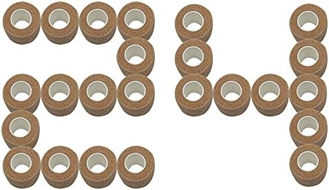 [24 Pack-1"x5Yards]MINGYUE Self Adhesive Bandage Wrap,Athletic Tape,Sports Tape,Wrist and Ankle Wrap Tape,Cohesive Bandage for Vet Tape(Skin Color)