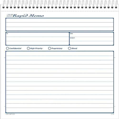 Adams Spiral Memo Books, 8-1/2x7-1/4