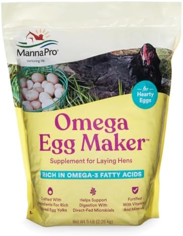 Manna Pro Omega Egg Maker | Formulated with Vitamins & Minerals | 5 Pounds