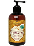 US Organic Jojoba Oil, USDA Certified Organic,100% Pure & Natural, Cold Pressed Virgin, Unrefined, Haxane Free, Sourced from Middle East directly (Large (8oz, 240ml))