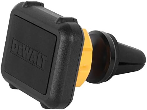 DEWALT Magnetic Phone Holder for Car, Universal Air Vent Magnetic Car Phone Holder, Reinforced Automobile Mount for Mobile Devices and Mini Tablets, Included Metal Plates for NonMagSafe Devices