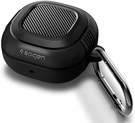 Spigen Rugged Armor Designed for Galaxy Buds FE (2023) / Galaxy Buds2 Pro (2022) / Buds 2 (2021) / Buds Pro (2021) / Buds Live (2020) Shockproof Protective Cover - Matte Black