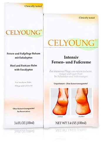 Celyoung Intensive Heel Foot Cream and Balm 2 x 100 ml 1.