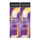 John Frieda Anti Frizz, Frizz Ease Extra Strength Hair Serum with Argan Oil, Anti-Frizz Nourishing Treatment for Thick, Coarse Hair, 1.69 Ounce (2 Pack)