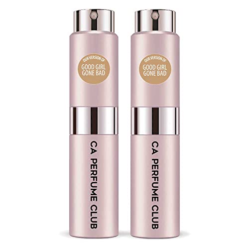 CA Perfume Impression of Good Girl Gone Bad For Women Replica Version Fragrance Dupes Concentrated Long Lasting Eau de Parfum Spray Refillable Atomizer Bottle 0.27 Fl Oz-X2