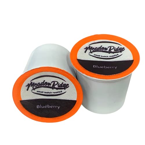 Meadow Ridge Coffee Single Serve Cups - 100% Arabica Coffee (For K-Cup Brewers) Low Acid (Blueberry, 72 Count)