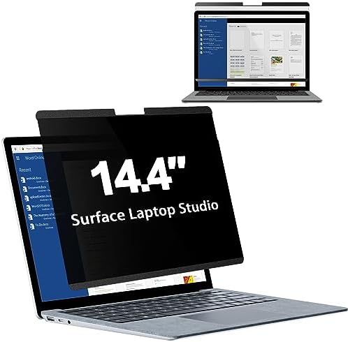Mamol Magnetic Privacy Screen for 14.4 inch Microsoft Surface Laptop Studio, Removable Anti Spy Glare Blue Light Filter, Surface Laptop Studio Privacy Screen Protector 14.4 in