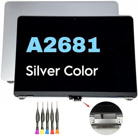 2022 Original New 13" A2681 LCD Screen for MacBook Air M2 EMC 4074 A2681 LCD Screen Replacement (Silver)