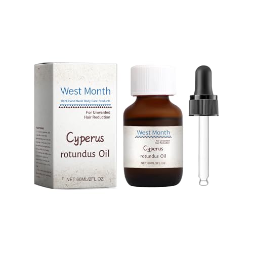 Cyperus Rotundus Oil, Cyprus Oil Natural Nut Grass Oil for Reducing Body Hair Growth, Smooth Skin & Hair Removal, Moisturizing & Soothing