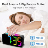 Topski Loud Alarm Clocks for Bedrooms Heavy Sleepers, Digital Clock with Night Light, Large Display, Dual Alarm, Snooze, Dimmable Bedside Alarm Clock for Kids Teens Boys Girls