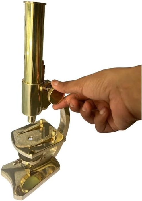 Microscope Heavy Quality Vintage-Inspired Scientific Instrument for Students and Office Decor