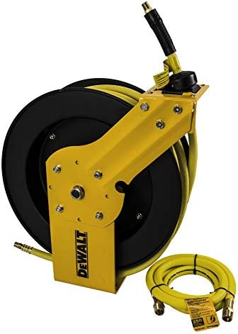 DeWalt DXCM024-0374 Single Arm Hose Reel with 3/8” x 50’ Rubber Hose