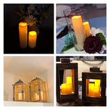 Aignis Flameless LED Candles with 10-Key Remote & Timer, Outdoor Indoor Waterproof Battery Operated Candles for Home/Birthday/Wedding/Holiday Décor, Exquisite Set of 12 (D2.2'' x H4''/5''/6''/7'')