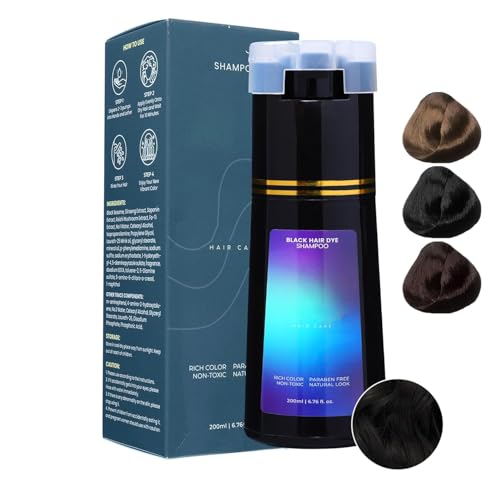 Dye Shampoo,Shampoo for Gray Hair,Hair Care,Hair Care Hair Dye Shampoo(Black)