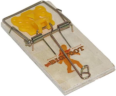 JT Eaton Little BIGFOOT® Mouse Size Wooden Snap Trap with Expanded Trigger, Bulk Pack of 12