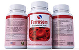 Liposomal Iron Supplements by Siba Pharm | Ferrosom Dietry Iron Vitamins Supplement | Rich in Vitamin C, B12, Folic Acid| Non GMO, Vegan, Premium Quality| Helps New Blood Cell Production | 30 Capsules