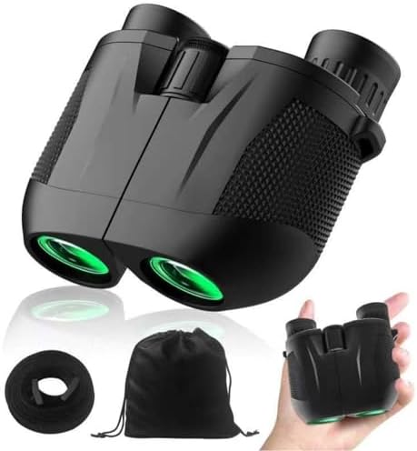 10x25 Compact Binoculars, Small Binoculars for Adults and Kids, High Powered Travel Waterproof for Bird Watching, Hiking, Cruise and Hunting, Gifts for Adults Teens Friends