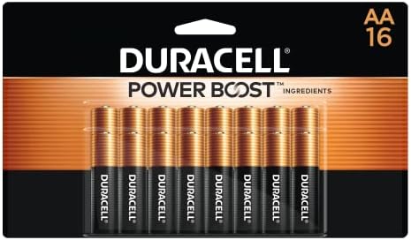 Duracell Coppertop AA Batteries with Power Boost Ingredients, 16 Count (Pack of 1), Double A Battery with Long-lasting Power, Alkaline AA Battery for Household and Office Devices
