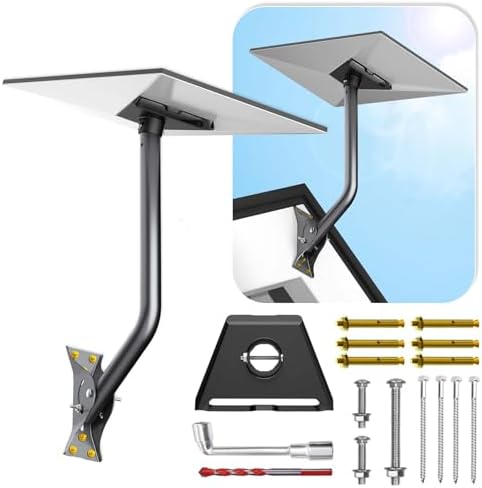 Gen 3 Mount for Starlink, Adjustable Mounting Kit Compatible with V3 Starlink Standard Dish, Wall Mount/Roof Mount for Starlink Internet Kit Satellite 【Include Aluminum Gen 3 Pipe Adapter】