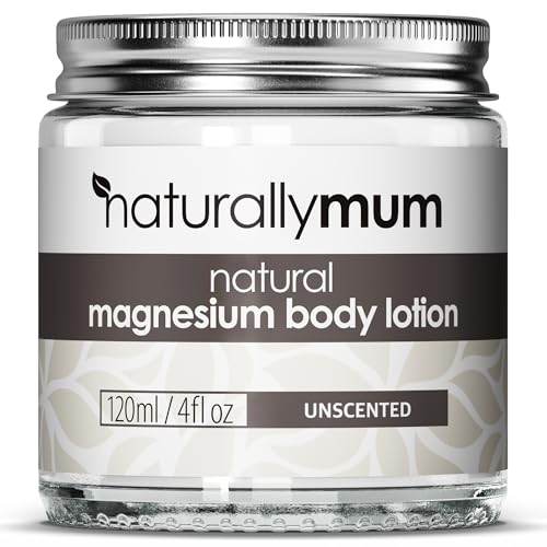 Magnesium Body Lotion [NATURAL & VEGAN] - Topical Magnesium Cream Lotion Support for Sleep, Bone, Heart & Muscle Health - Unscented - Made in UK & Safe for Kids
