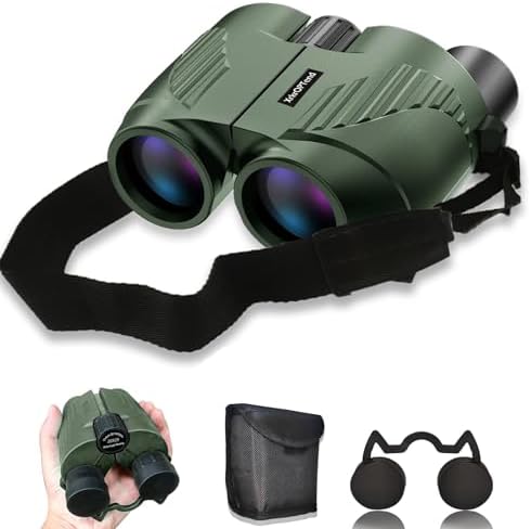 20x25 Compact Binoculars with Strap for Kids and Adults, Sharp Clear, Mini Low Weight Binoculars for Bird Watching,Hiking Outdoor, Cruise Ship,Concert