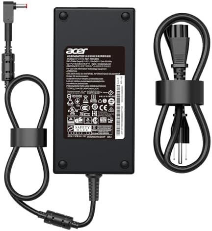 180W 135W Laptop Charger ADP-180MB K ADP-135KB T Fit for Acer Nitro 5 Predator Helios 300 PH315-51 PH315-52 G3-571 G3-572 AN515-54 Predator Triton 500 Gaming AC Adapter Power Supply Cord 19.5V 9.23A