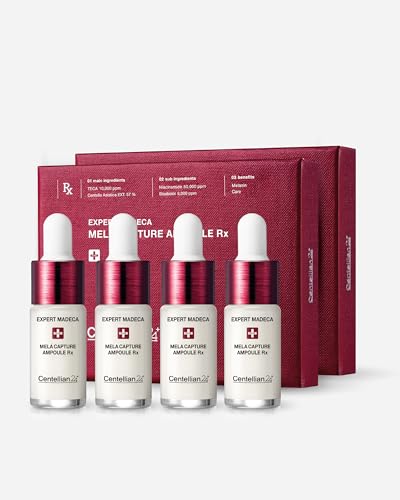 Valentines Day Gifts Centellian 24 Expert Ampoule (Season 2, 0.2fl oz x 8 pcs) Korean Serum for Face. Soothing, Even Tone, Dry Sensitive Skin